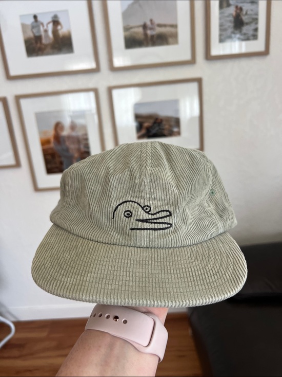 Vans Other - Vans Embroidered seagull Corduroy Cap in Light Sage